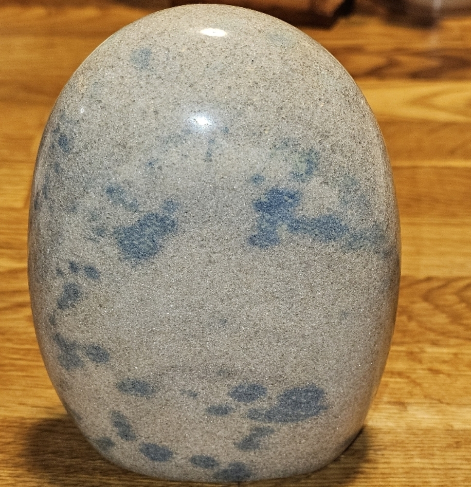 Blue Maganese in Quartz free form Crystal